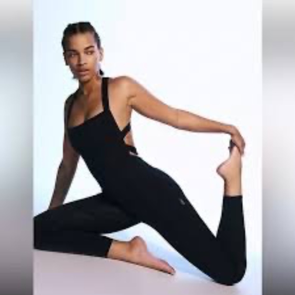 Free People Movement My High Black Onesie Sz‎ XS